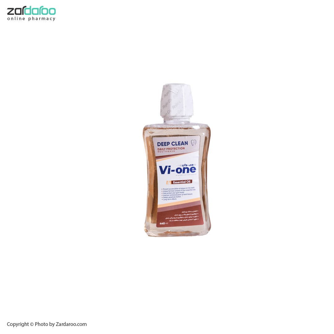 محلول دهانشویه کامل دیپ کلین 440 میلی لیتر وی وان Vi-One