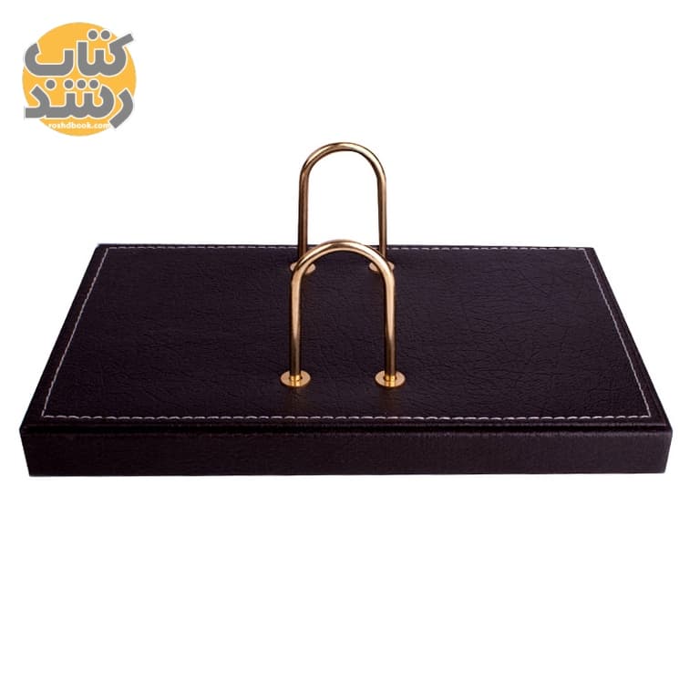 ست رومیزی اداری 9 تکه چرم و چوب CHARM CHOOB کد 6 قهوه ای — تصویر ۳