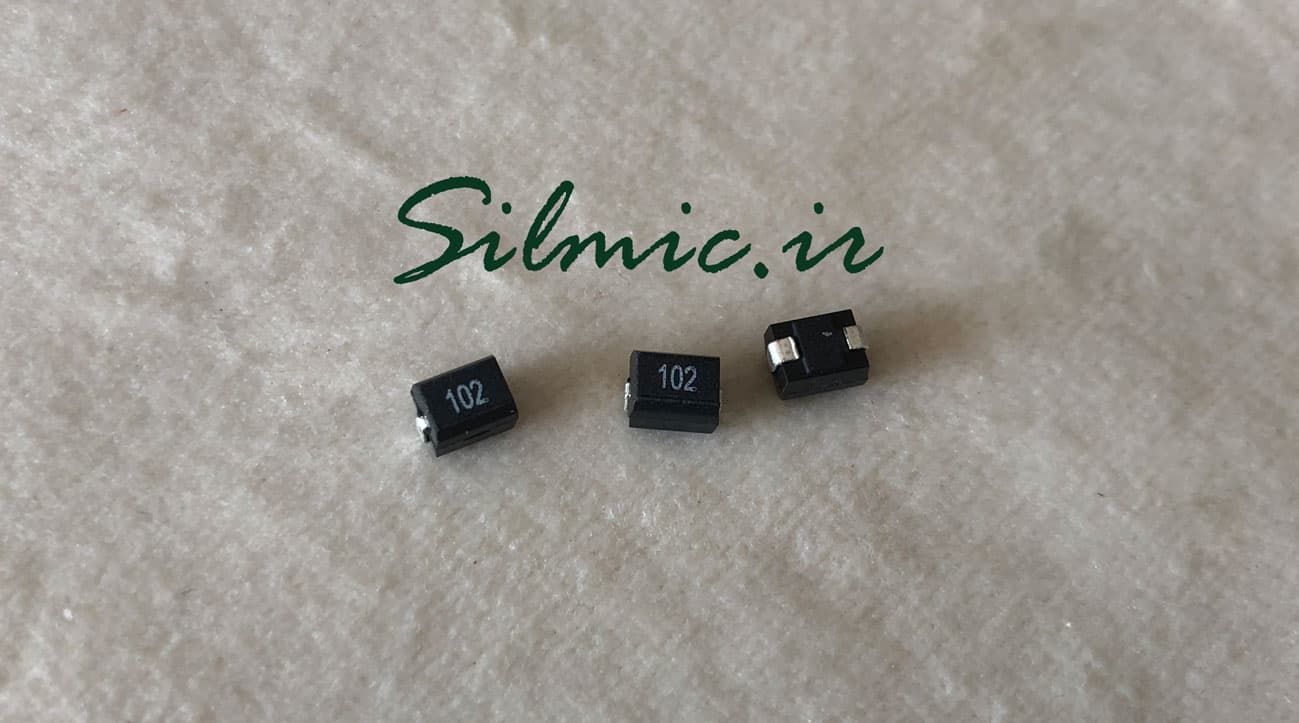 سلف SMD مینیاتوری 1 میلی هانری 5% ساخت CENTRAL TECHNOLOGY انگلیس