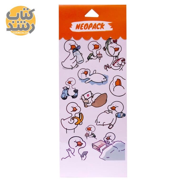 برچسب (استیکر) طرح اردک کد 2117