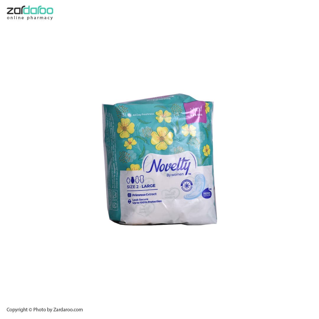 نوار بهداشتی 8 عددی نازک مدل اولترا بسته ناولتی Novelty