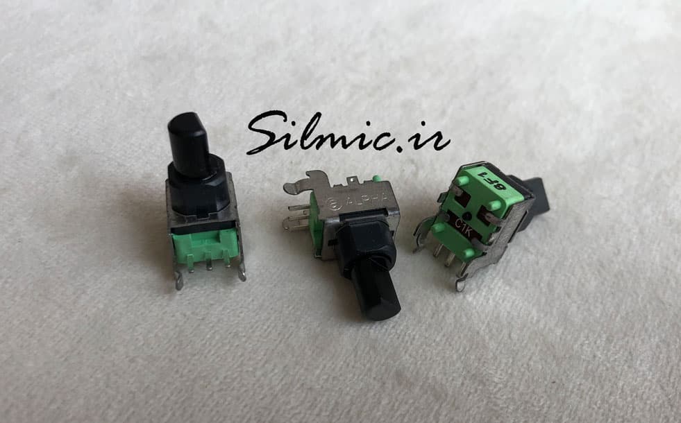 ولوم لگاریتمی 1 کیلو اهم تک ساخت ALPHA تایوان Rotary Potentiometer