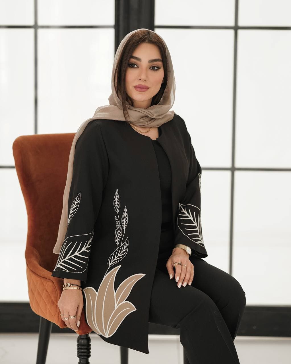 مانتو گلدوزی ترمه شیک