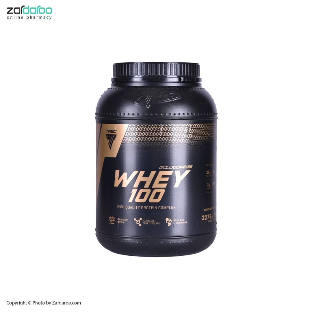 پروتئین وی 100 گلد کر لاین 2275 گرمی باطعم شکلات ترک نوتریشن Trec Nutrition