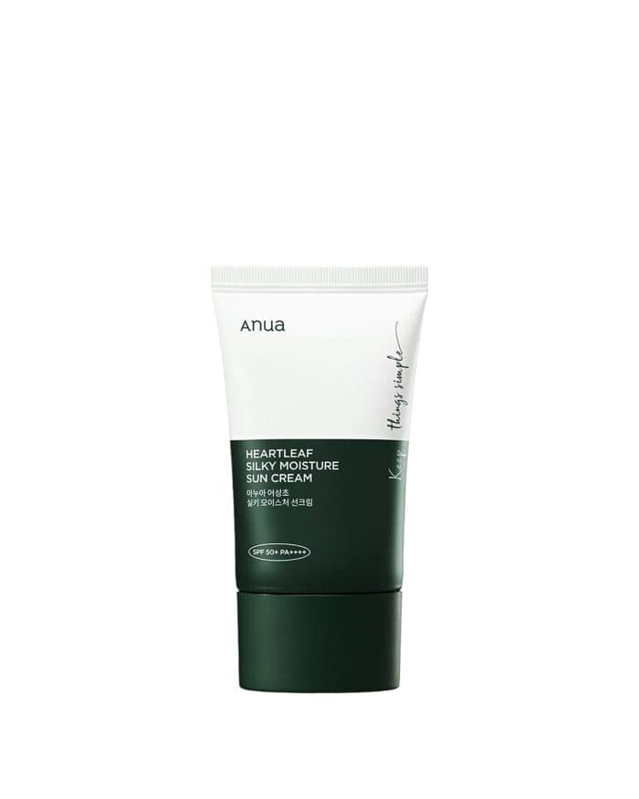 ضدآفتاب مرطوب کننده و تسکین دهنده آنوا ANUA Heartleaf Silky Moisture Sun Cream