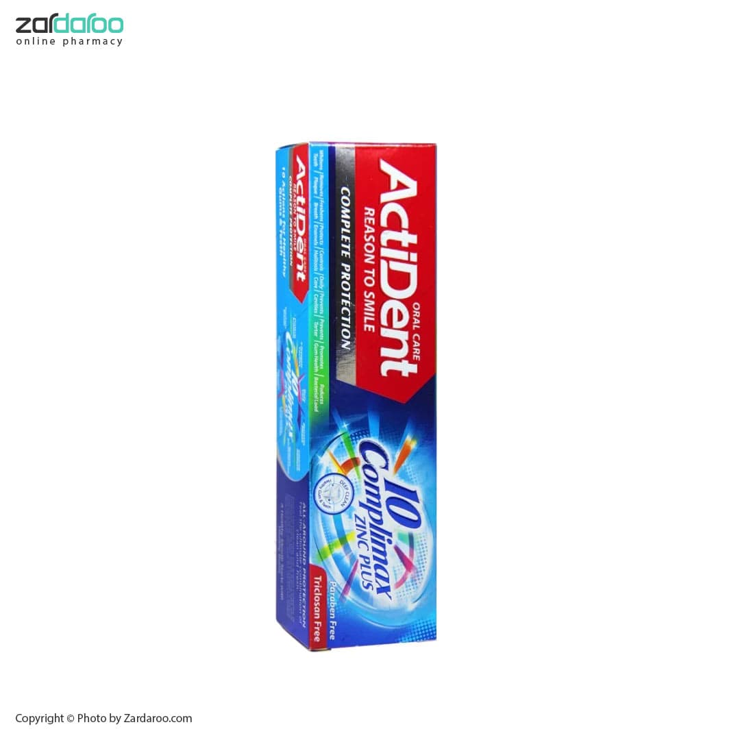 خمیر دندان 130 گرمی کامپلیمکس 10 اکتیدنت ActiDent