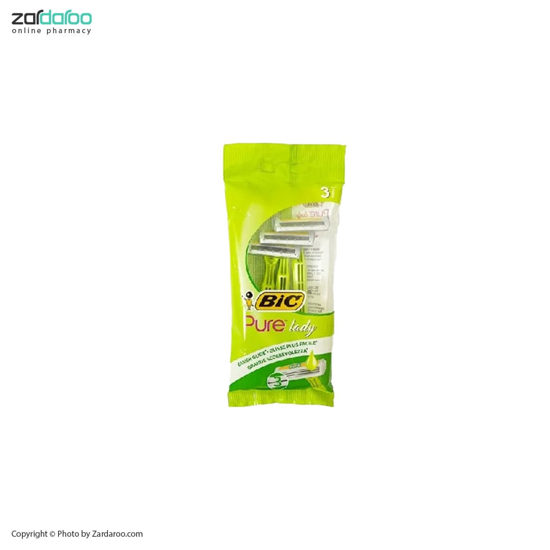 خودتراش بسته سه عددی مدل pure lady بیک Bic