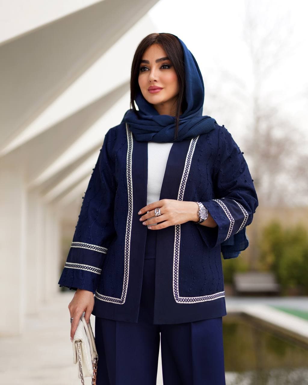 مانتو مزونی لنین گلدوزی