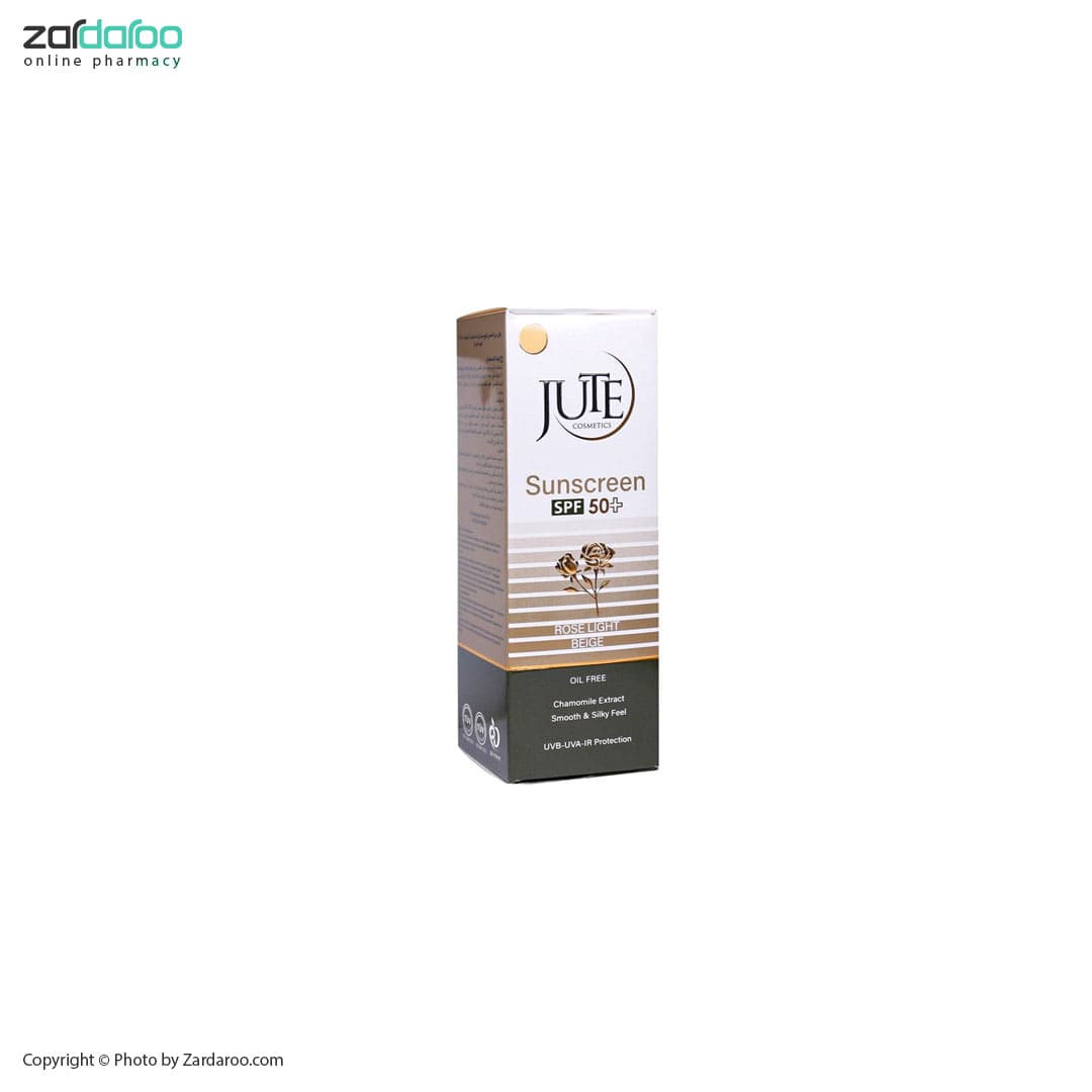 کرم ضد آفتاب spf50 پوست چرب بژ خیلی روشن ژوت Jute
