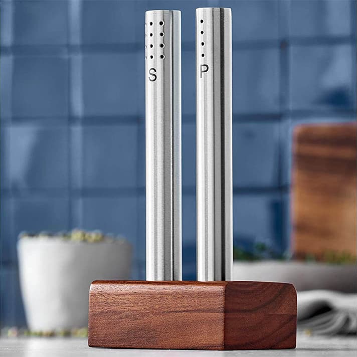 نمک پاش و فلفل پاش دبلیو ام اف آلمان مدل WMF Salt pepper Wooden — تصویر ۲