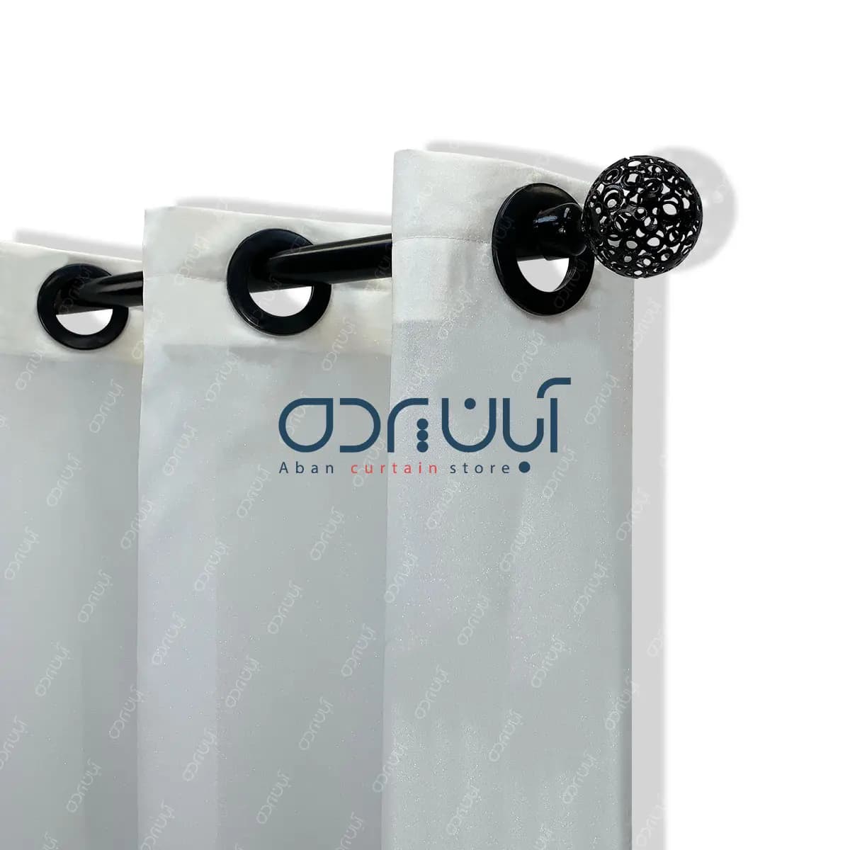 پرده حریر شاین سفید