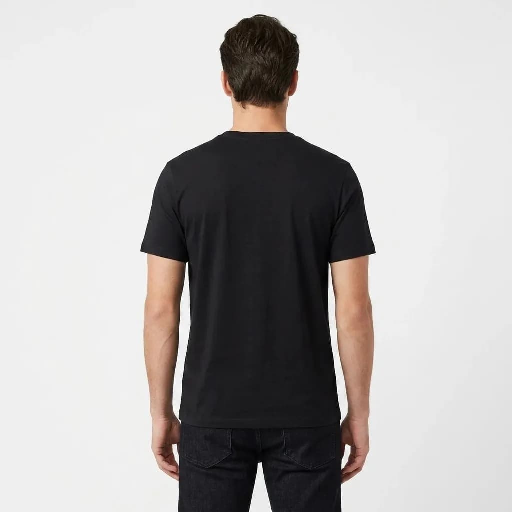 تیشرت یقه گرد مردانه طرح Just Do It مشکی نخ پنبه صد در صد مناسب ورزش و دورهمی — تصویر ۷