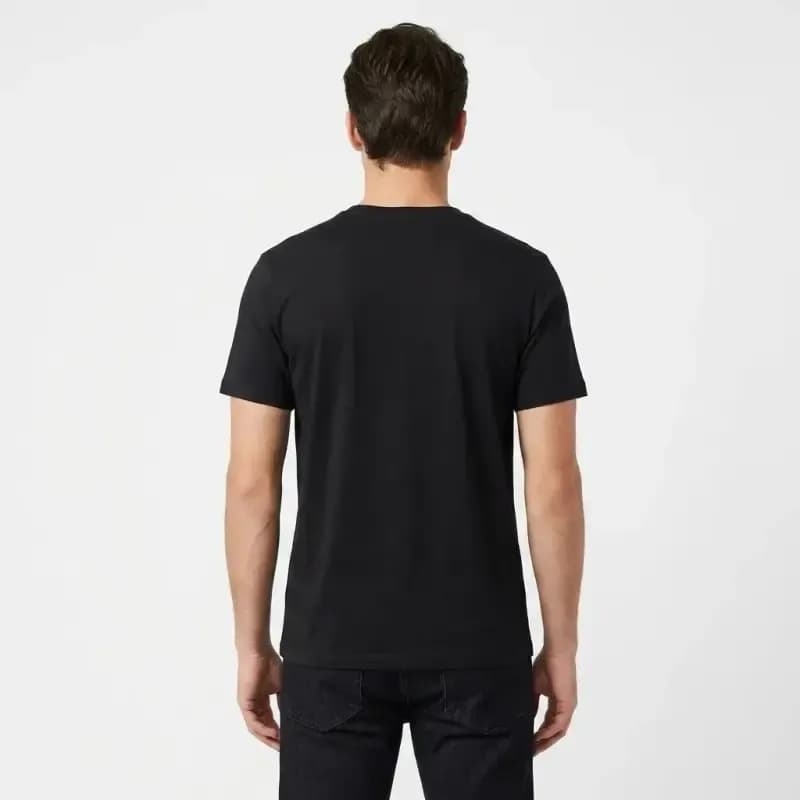 تیشرت یقه گرد مردانه طرح Just Do It مشکی نخ پنبه صد در صد مناسب ورزش و دورهمی — تصویر ۲