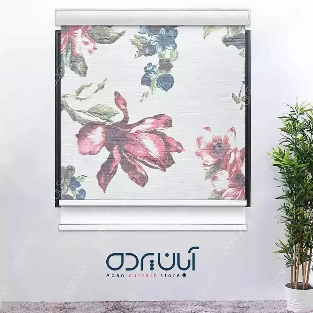 پرده شب و روز طرح گل زنبق