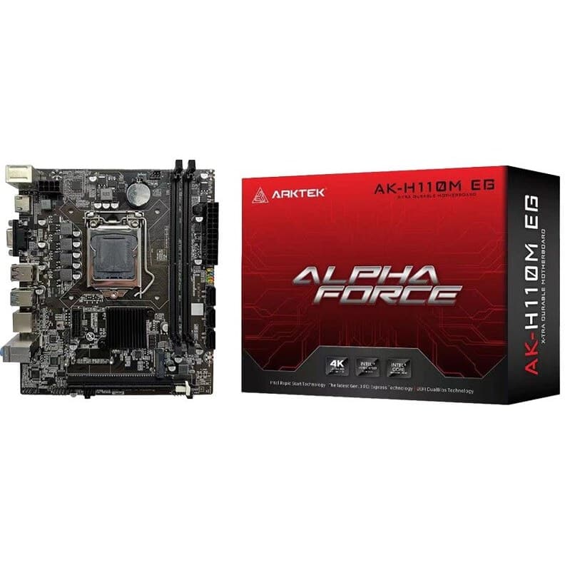 مادربرد آرک تک مدل AK-H110M EG سوکت LGA 1151 حافظه DDR4
