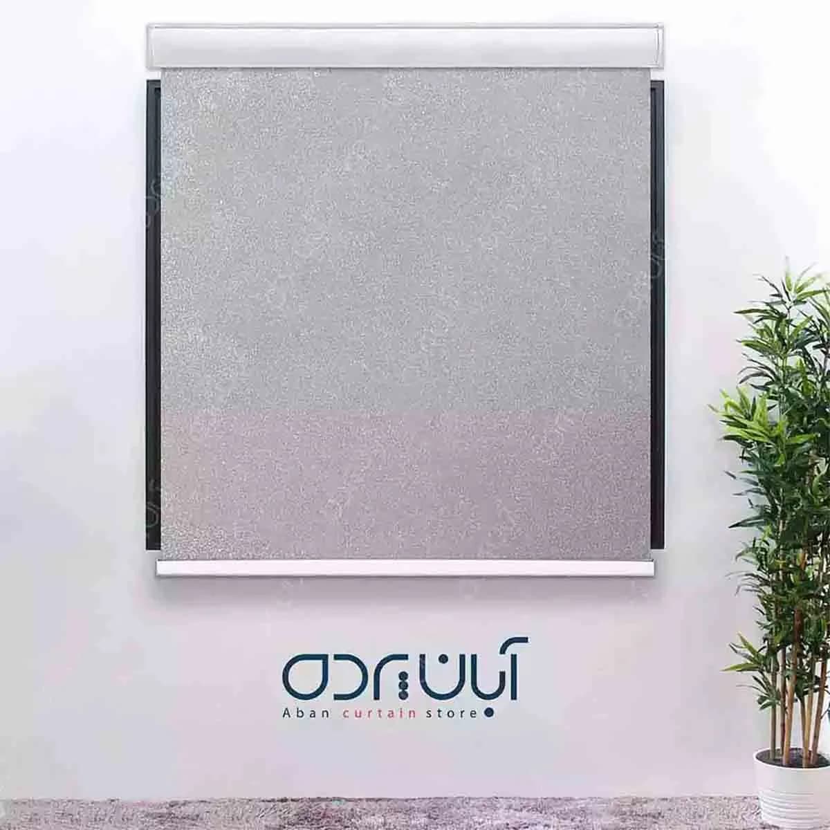 پرده شید زیتونی طلایی طرح پیکسلی