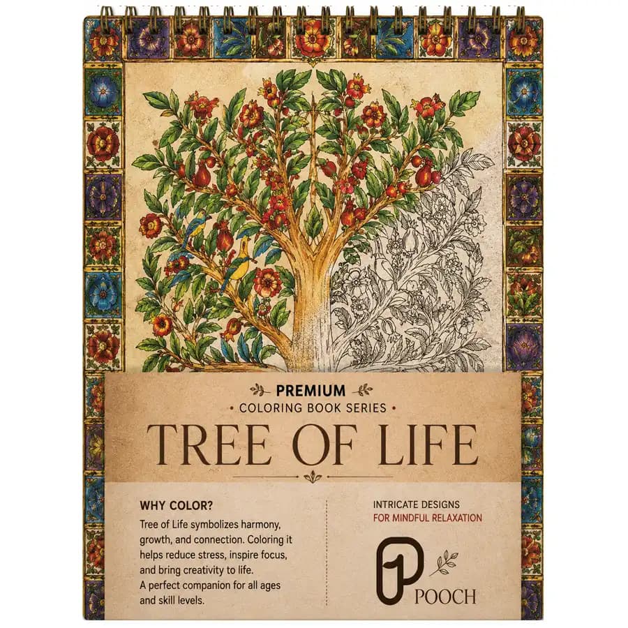 کتاب رنگ آمیزی پالت سری TREE OF LIFE