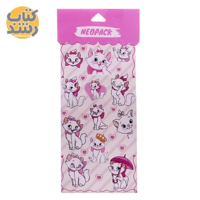 برچسب (استیکر) طرح گربه سلطنتی کد 2122 — تصویر ۲