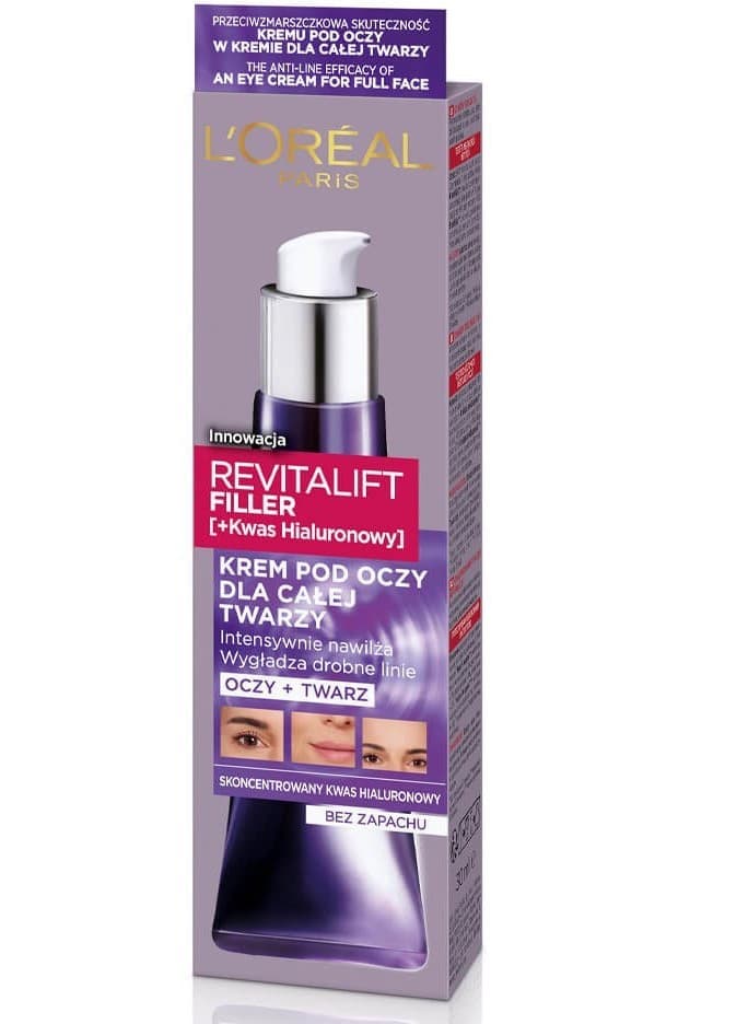 کرم ضد چروک, آبرسان, پر کننده خطوط دور چشم و صورت لورال مدل Revitalift Filler حجم ۳۰ میل Loreal