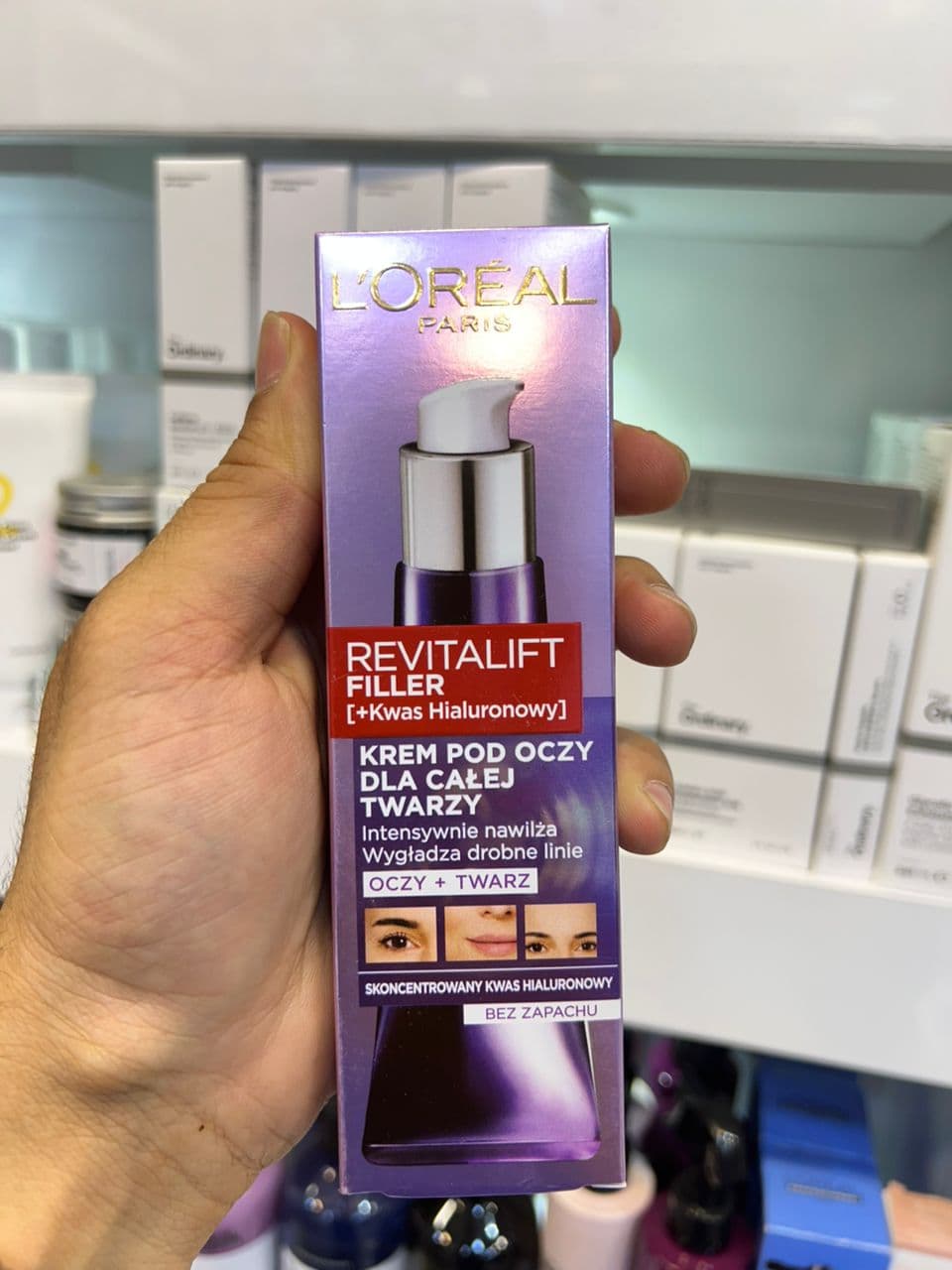 کرم ضد چروک, آبرسان, پر کننده خطوط دور چشم و صورت لورال مدل Revitalift Filler حجم ۳۰ میل Loreal — تصویر ۲