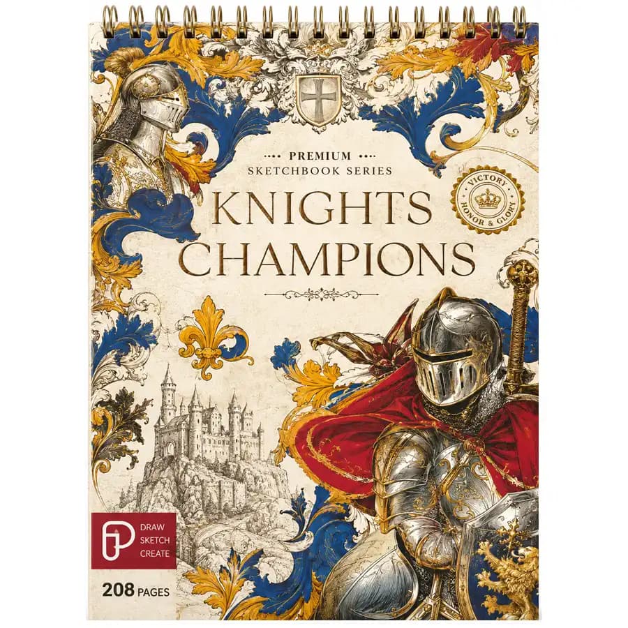 کتاب رنگ آمیزی پالت سری KNIGHTS CHAMPIONS
