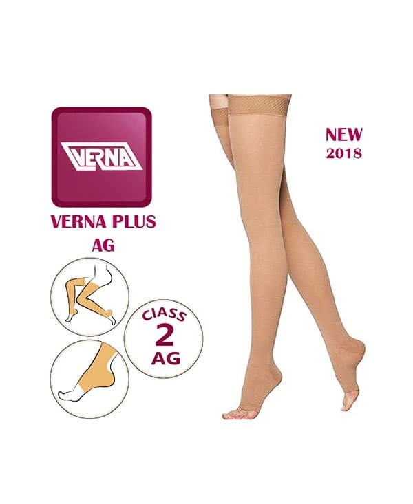 جوراب واریس کفه دار انتهای کشاله ران ورنا پلاس Verna Plus AG — تصویر ۲
