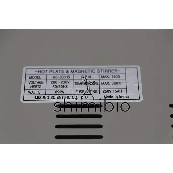 هیتر استیرر MTOPS مدل MS300HS — تصویر ۶