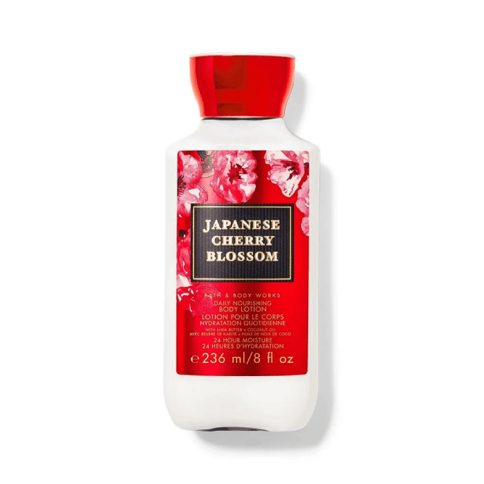لوسیون بدن شکوفه های گیلاس ژاپنی بث اند بادی ورکس Japanese Cherry حجم 236 میلی لیتر