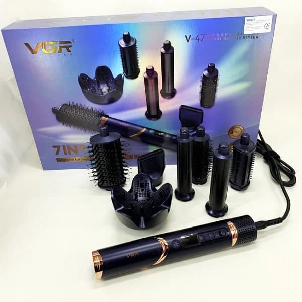 سشوار برس دار حالت دهنده وی جی آر مدل V – 477 — تصویر ۳