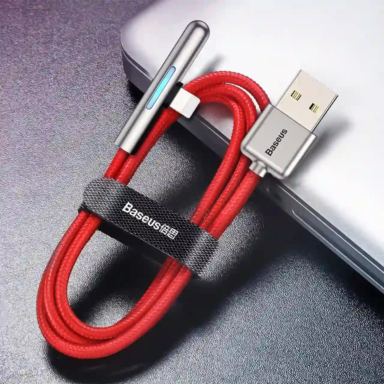کابل تبدیل USB به لایتنینگ بیسوس مدل CAL7C طول 1 متر توان 2.4 آمپر — تصویر ۴