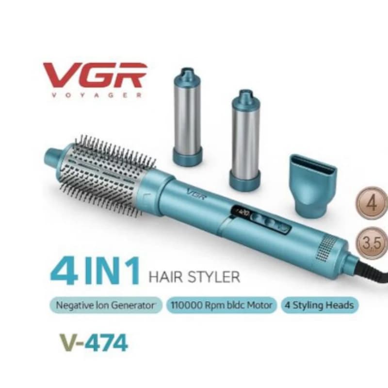سشوار برس‌ دار حالت‌ دهنده وی جی آر مدل V – 474