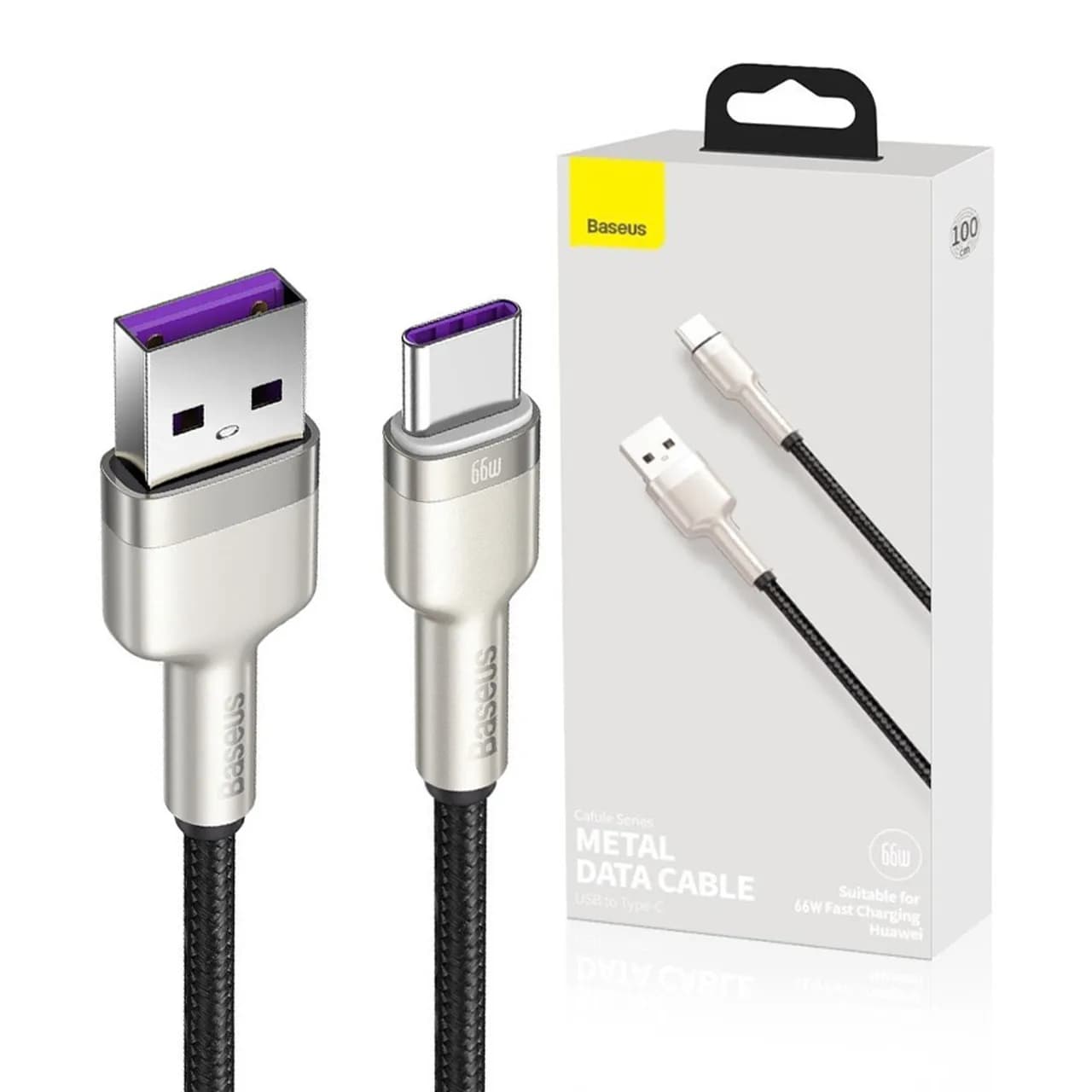 کابل تبدیل USB به تایپ سی بیسوس مدل CAKF000101 طول 1 متر توان 6 آمپر — تصویر ۹