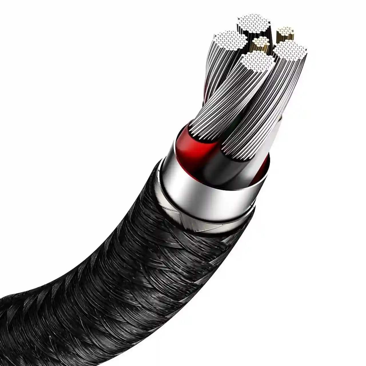 کابل تبدیل USB به تایپ سی بیسوس مدل CAKF000101 طول 1 متر توان 6 آمپر — تصویر ۶