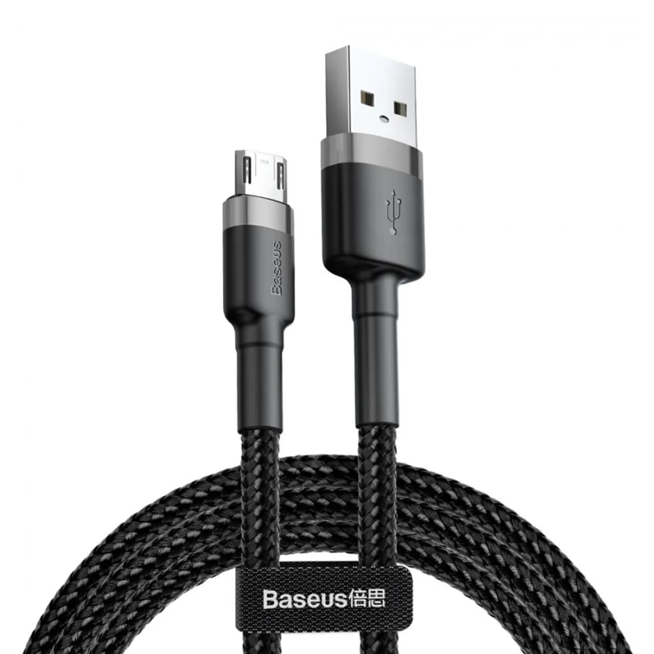 کابل تبدیل USB به میکرو USB بیسوس مدل CAMKLF طول 1 متر توان 2.4 آمپر — تصویر ۳