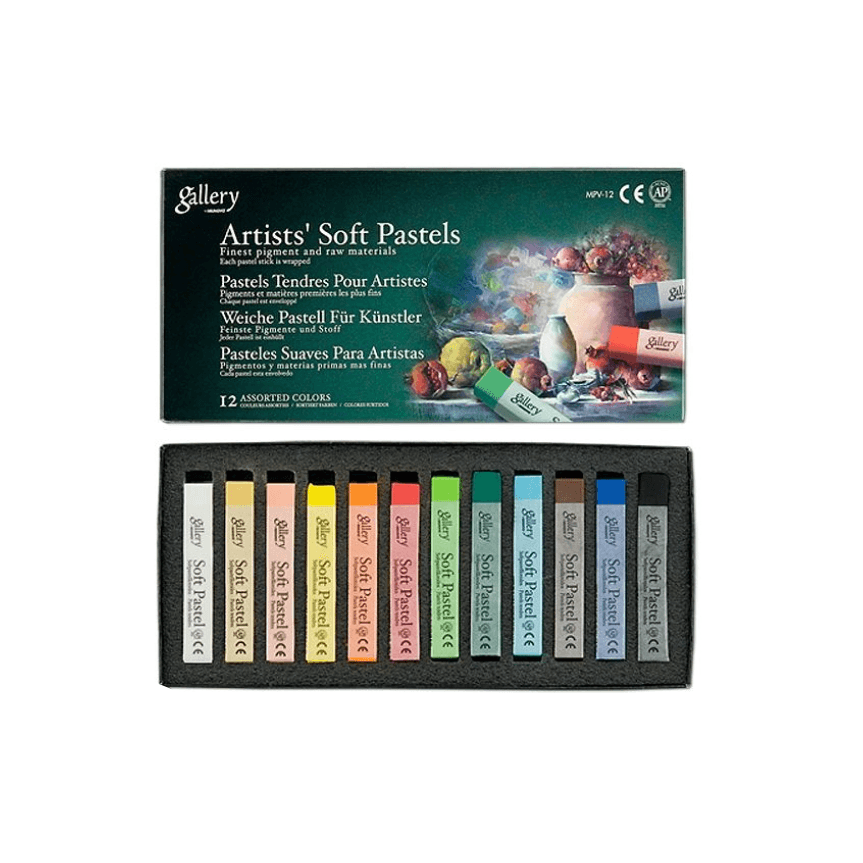 پاستل گچی 12 رنگ مونگیو مدل Artists’ Soft — تصویر ۲