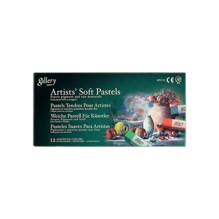 پاستل گچی 12 رنگ مونگیو مدل Artists’ Soft