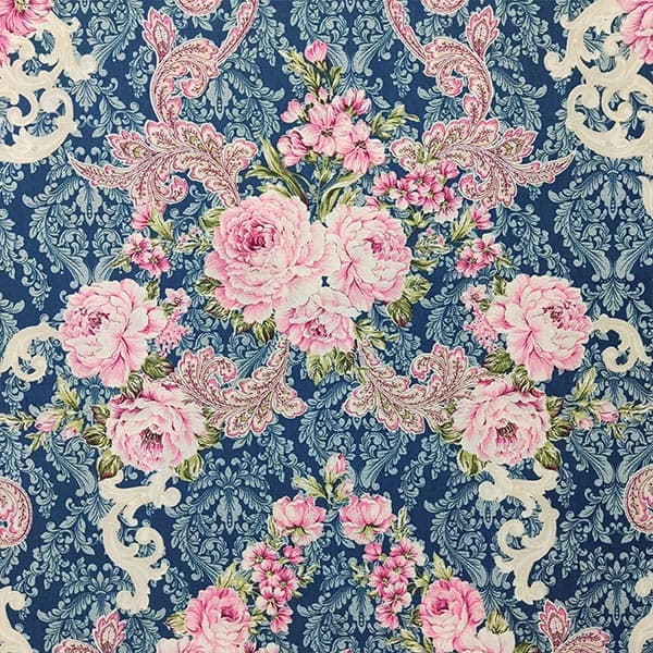 پارچه ملحفه طرح الماس کد 190 سرمه ای