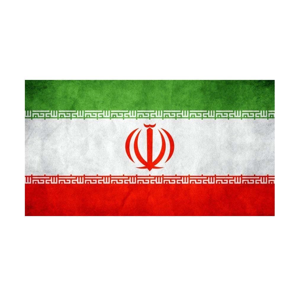 پرچم پارچه ای سایز 65*100 ایران همراه با دسته پرچم