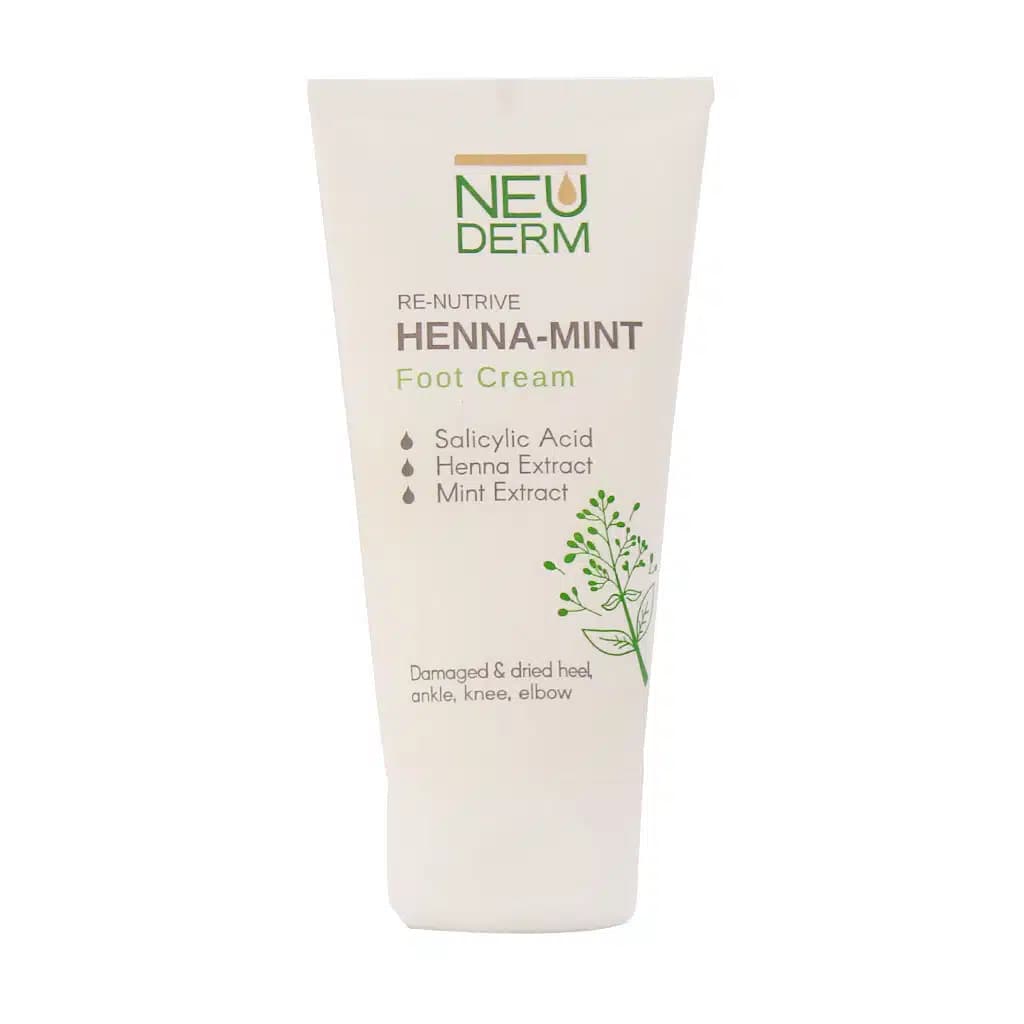 کرم ترک پا نئودرم مدل Henna-Mint حجم 50 میلی لیتر