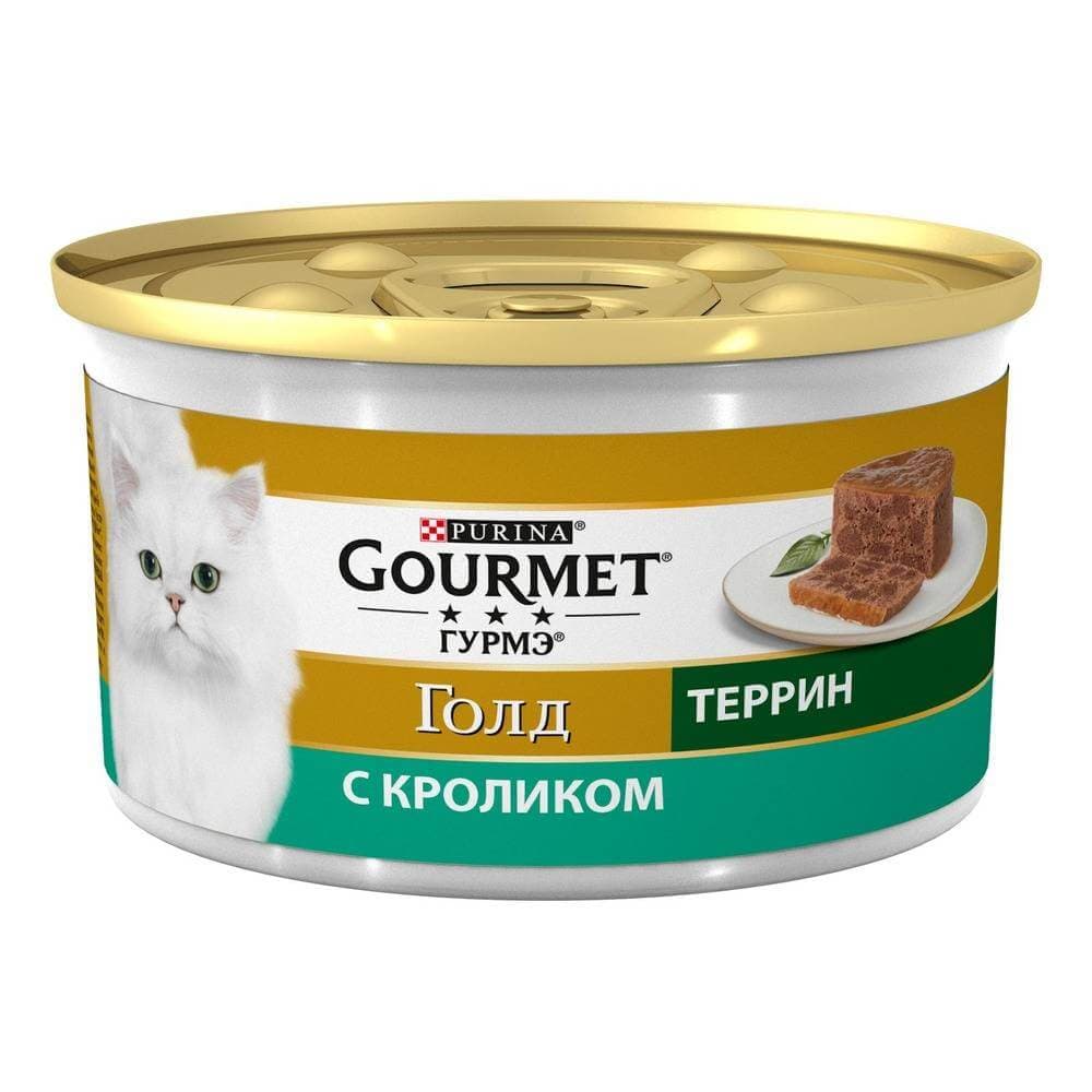 کنسرو گربه گورمه گلد مدل پته طعم گوشت خرگوش وزن ۸۵ گرم