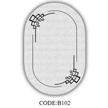 فرشینه قالیوا مخمل ترک بیضی کد b102 (پس کرایه) — تصویر ۲