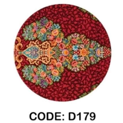 فرشینه قالیوا گرد مخمل ترک کد D179 (پس کرایه) — تصویر ۲
