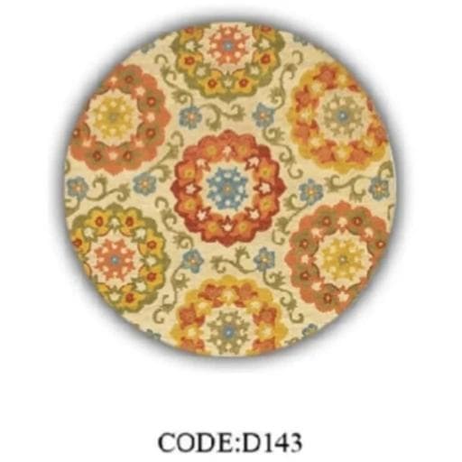 فرشینه قالیوا گرد مخمل ترک کد D143 (پس کرایه)