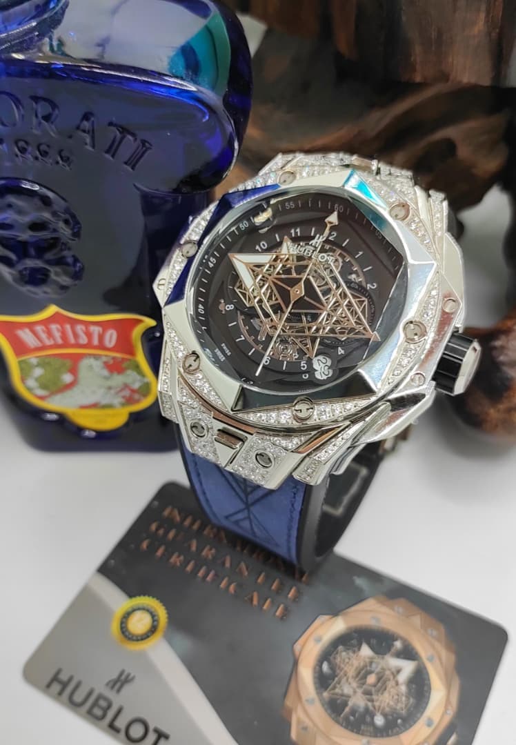 ساعت مردانه نگین دار هابلوت بیگ بنگ Hublot