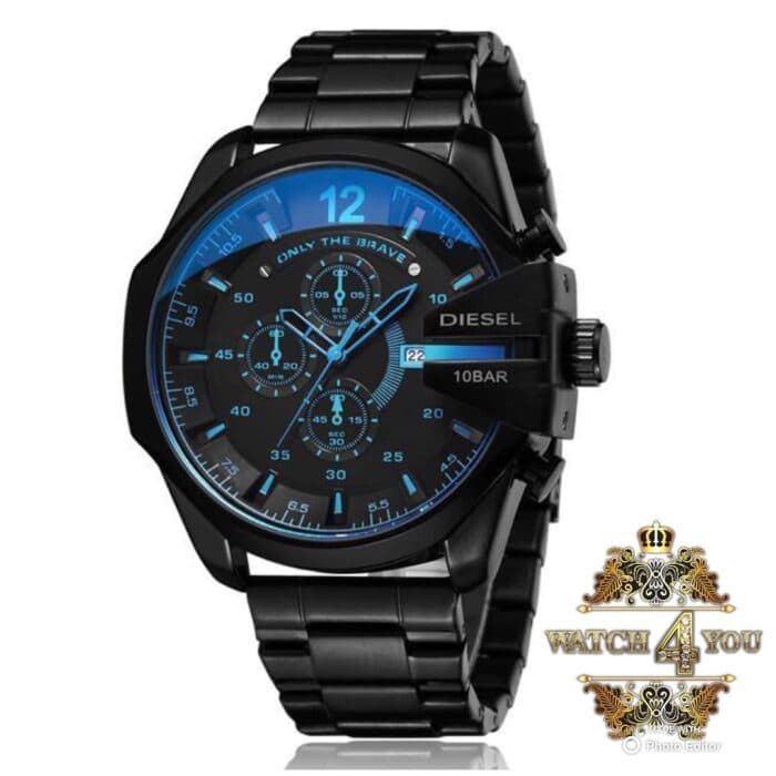 ساعت مردانه دیزل شاخ دار شیشه 7 رنگ — تصویر ۲