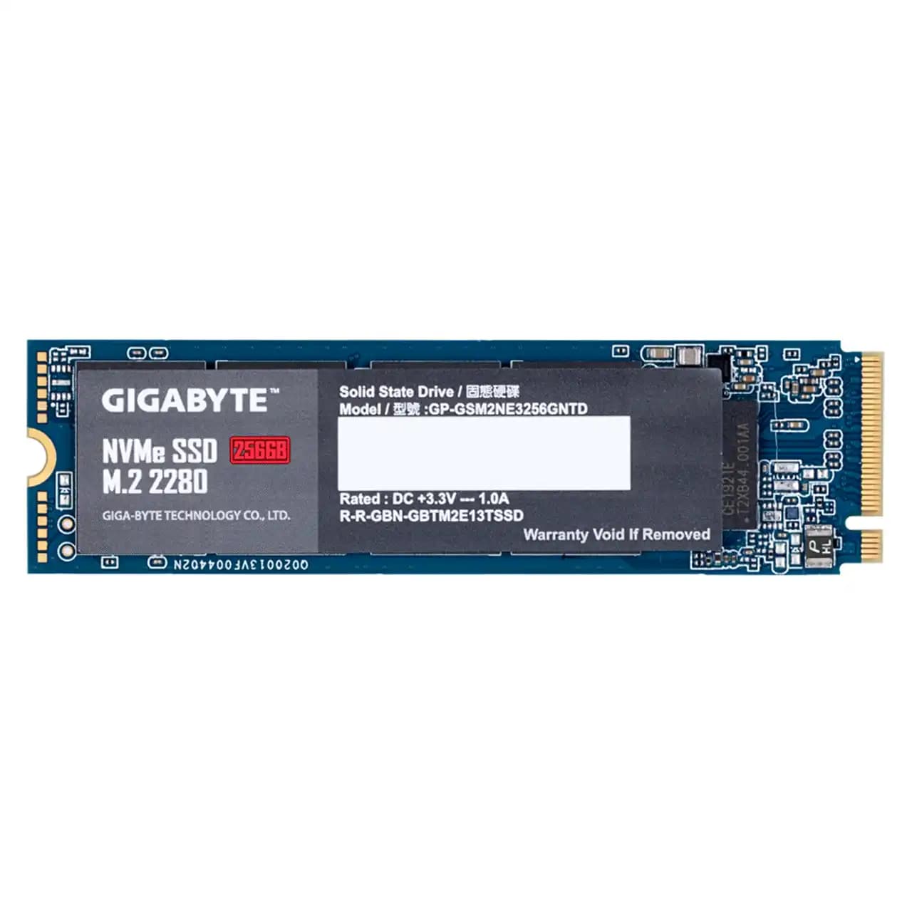 هارد اس اس دی NVMe اینترنال Gigabyte مدل 2280 ظرفیت 256 گیگابایت