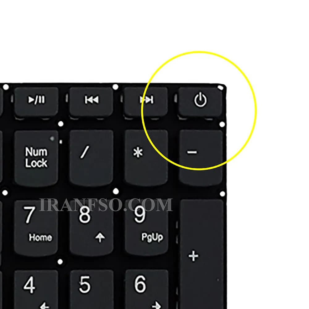 کیبرد لپ تاپ لنوو 330-15-IdeaPad 320-15 نوک مدادی-اینترکوچک بدون فریم بهمراه کلید پاور — تصویر ۵