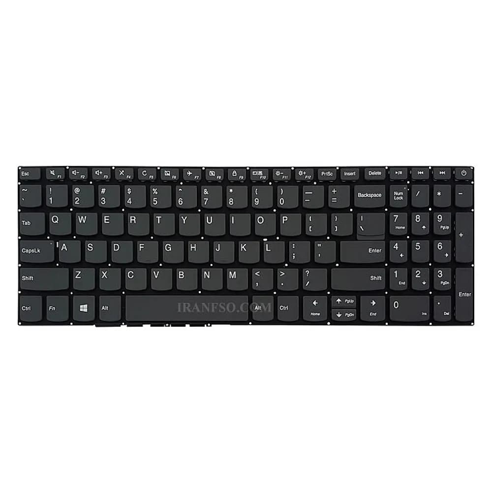 کیبرد لپ تاپ لنوو 330-15-IdeaPad 320-15 نوک مدادی-اینترکوچک بدون فریم بهمراه کلید پاور