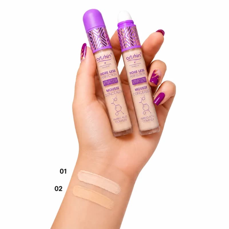 کانسیلر مایع پددار بنفش آرت اسکین مدل Eraser — تصویر ۴