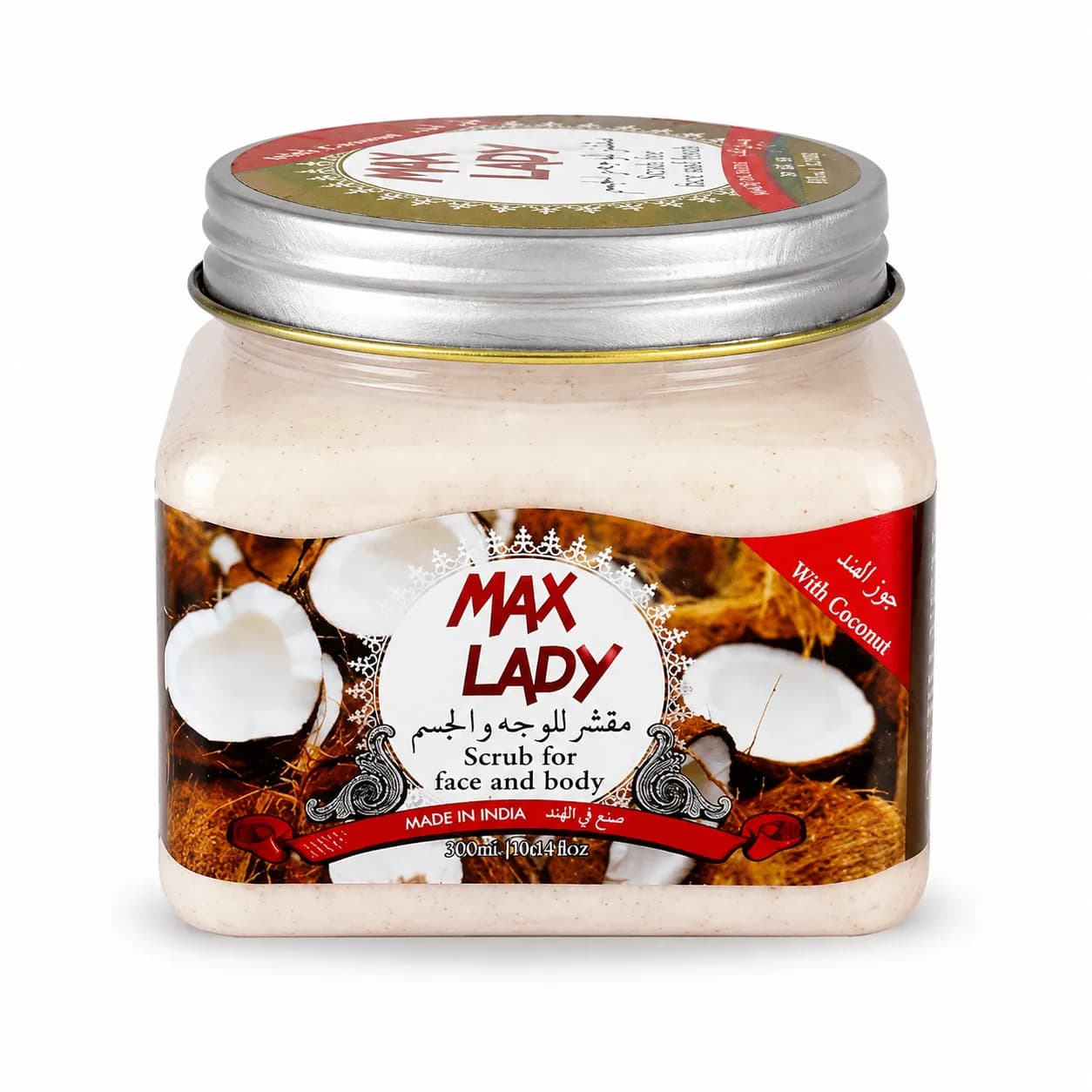 اسکراب شنی صورت و بدن مکس لیدی Max Lady حجم 300 میل — تصویر ۴
